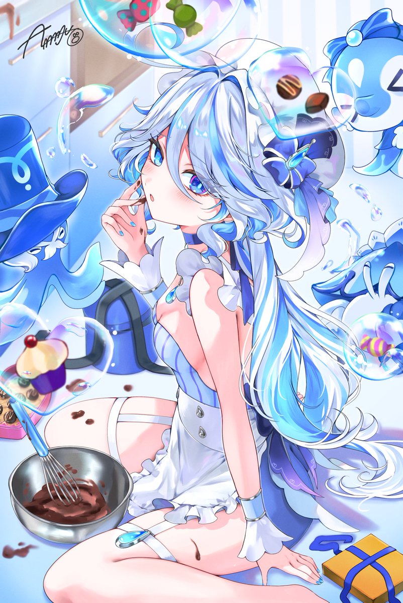 ALmanju__'s tweet photo. 🩵🍫💠🧁💧🍬🩵
#フリーナ #Furina https://t.co/Iq17CQLhz7