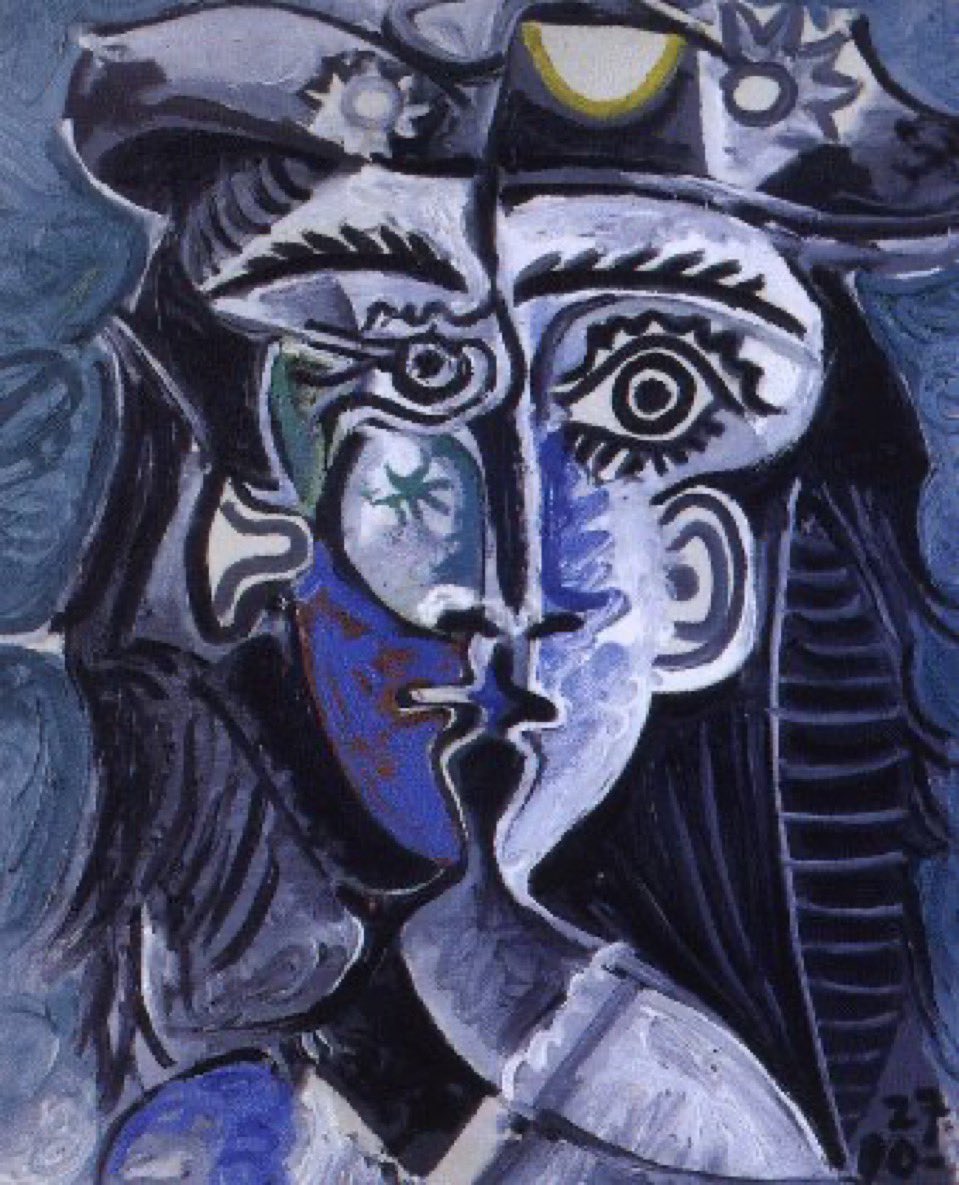 Mujer con sombrero, 1962, Pablo Picasso