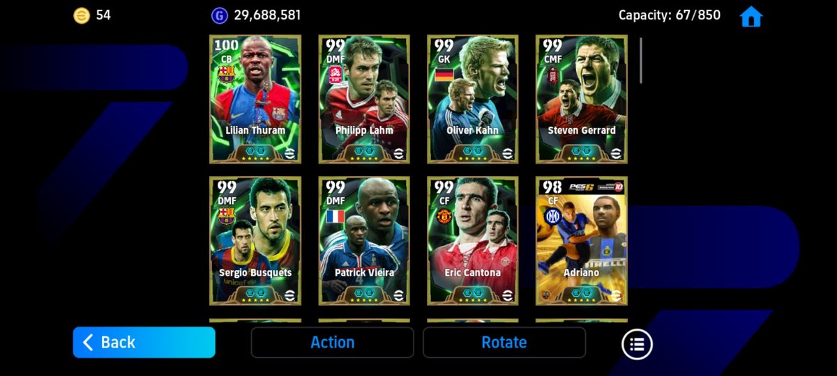 adit2rner's tweet photo. jual nih akun efootball mobile pribadi dari jamanan pes 2020, spec: epic 67, bigtime 5, showtime 18, bonus legend rare carryover jamanan pes (cek rep). https://t.co/uUp4oWZAvE