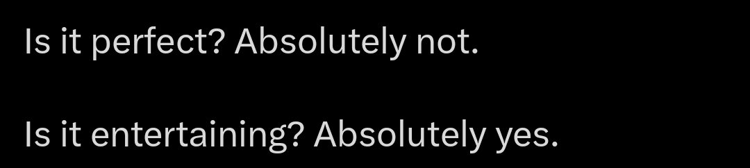 if you ever see this put in someone's review of a movie you know that shit is gonna suck