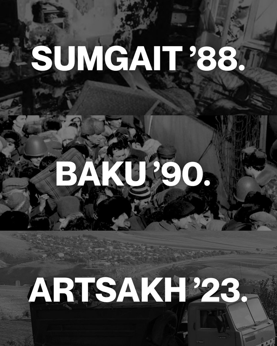 Hundreds of Armenians were murdered in the Sumgait massacres of 1988. These were orchestrated acts of violence that escalated and eventually resulted in the tragic depopulation of Armenians from Artsakh in 2023.
 
Forgetting the victims of these crimes allows them to be repeated.