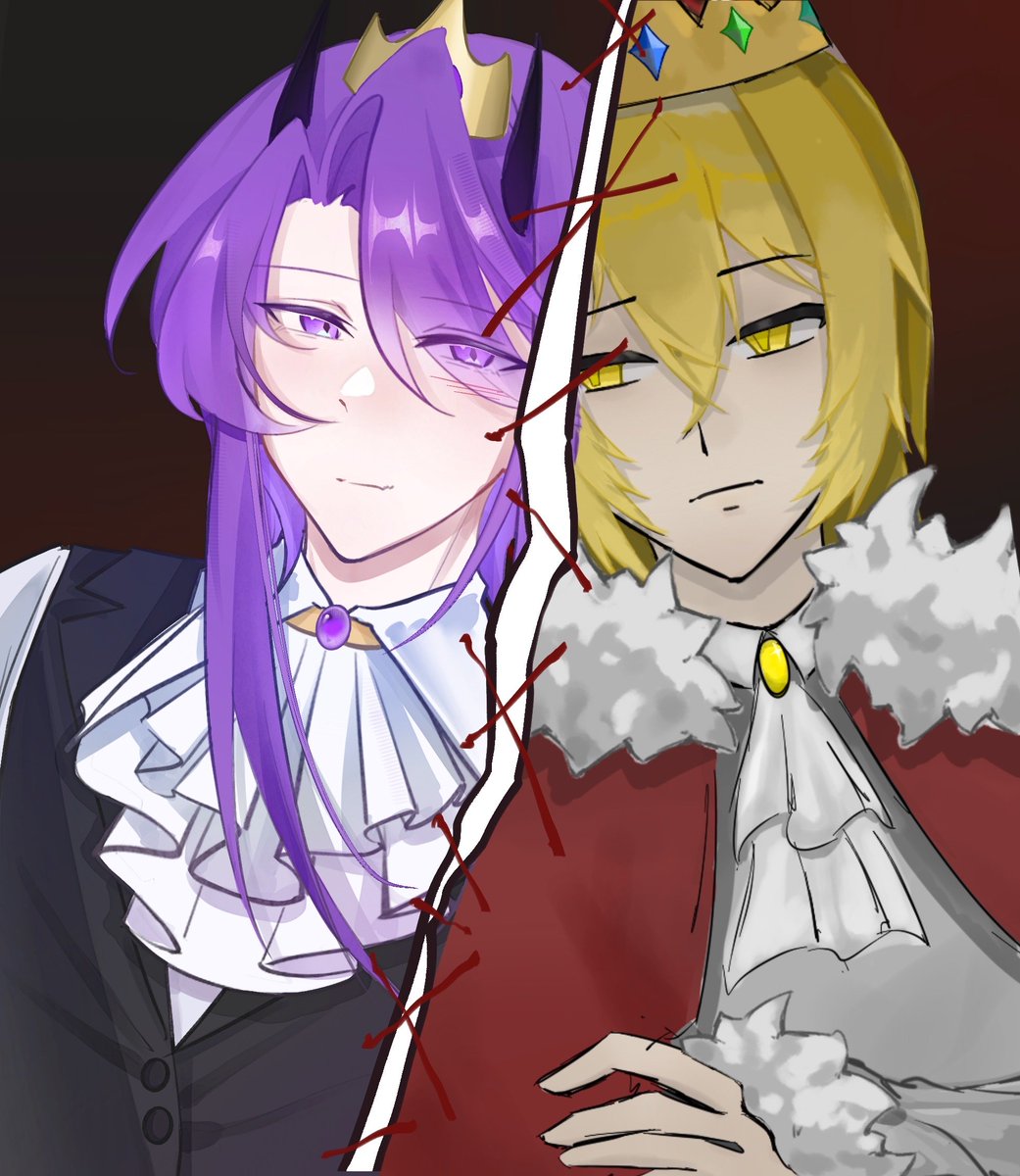 Selorune's tweet photo. left:Me
right:@yun_xing12973 
#mutingduo #wemmbufanart #princezamfanart https://t.co/5BEk0uPa0n