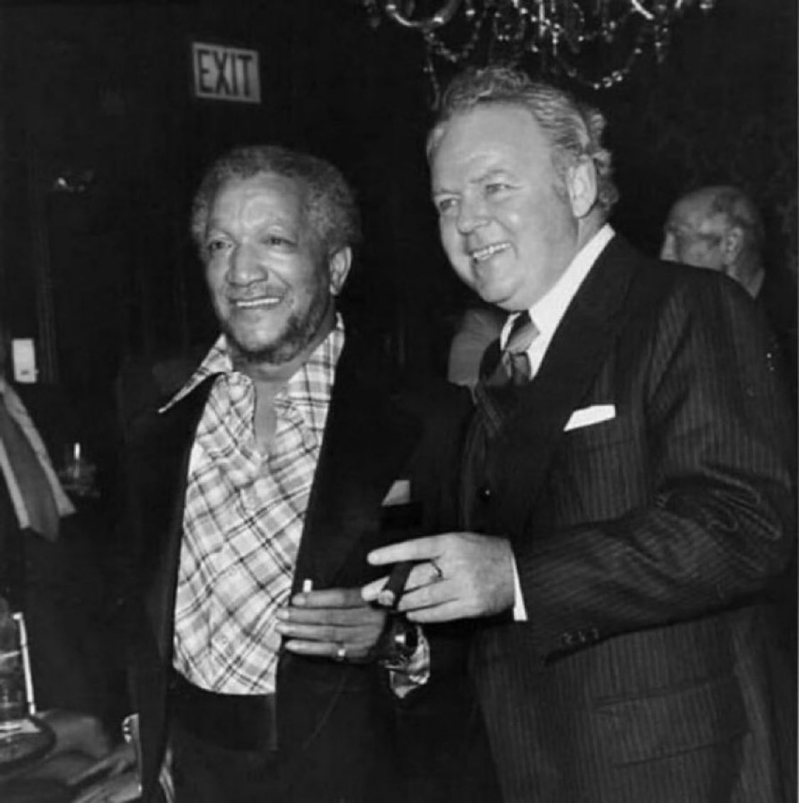 Two buddies hanging out in 1972.