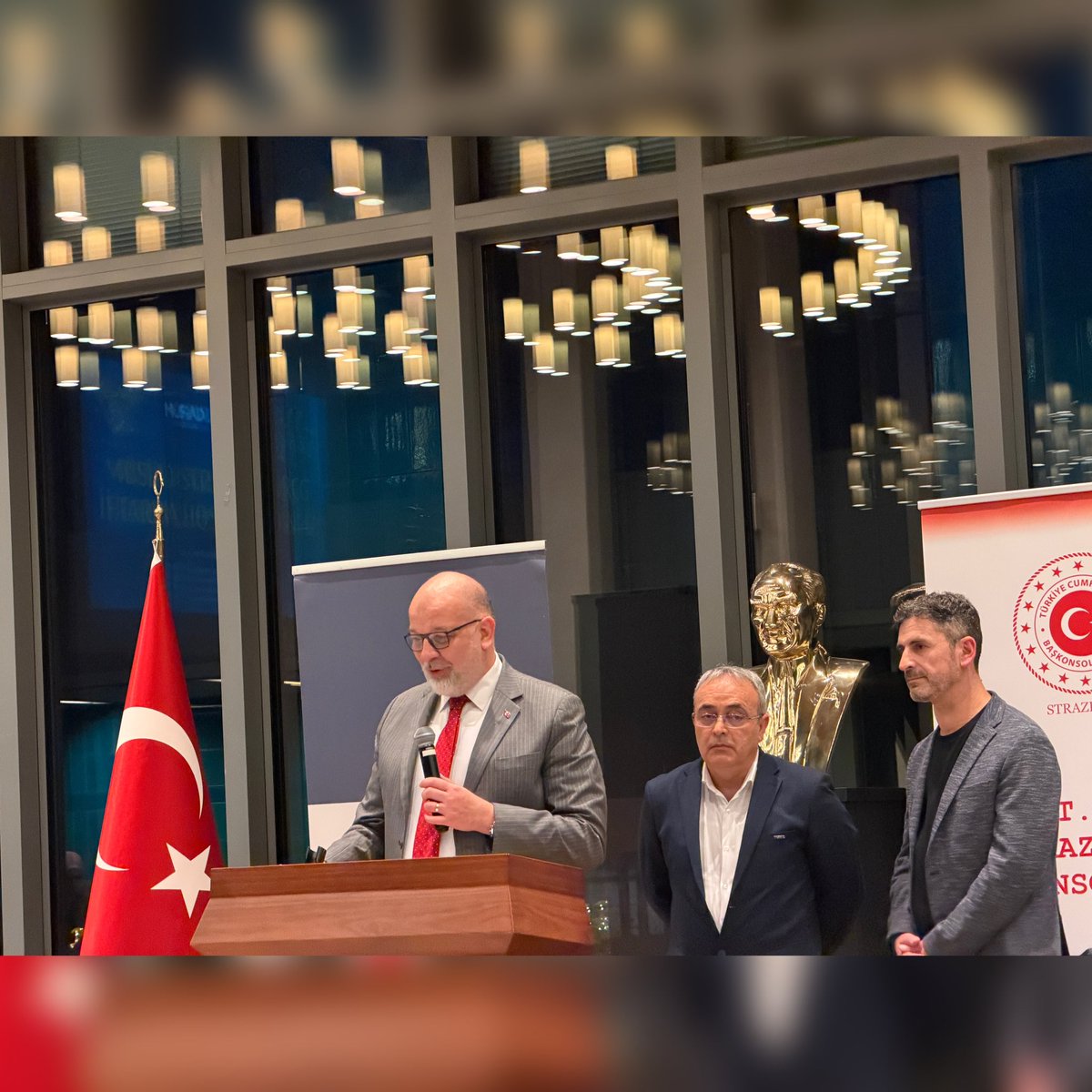 consulhonor_RTI's tweet photo. Iftar au Consulat général de la Turquie à Strasbourg. J’ai eu l’honneur de faire la connaissance du nouveau Consul général de Turquie, Murat M. Onart. Le Consul m’a confié être d’origine tcherkesse.  Il avait diverses fonctions au sein des départements en charge du Caucase. https://t.co/ZNctCEHAmB