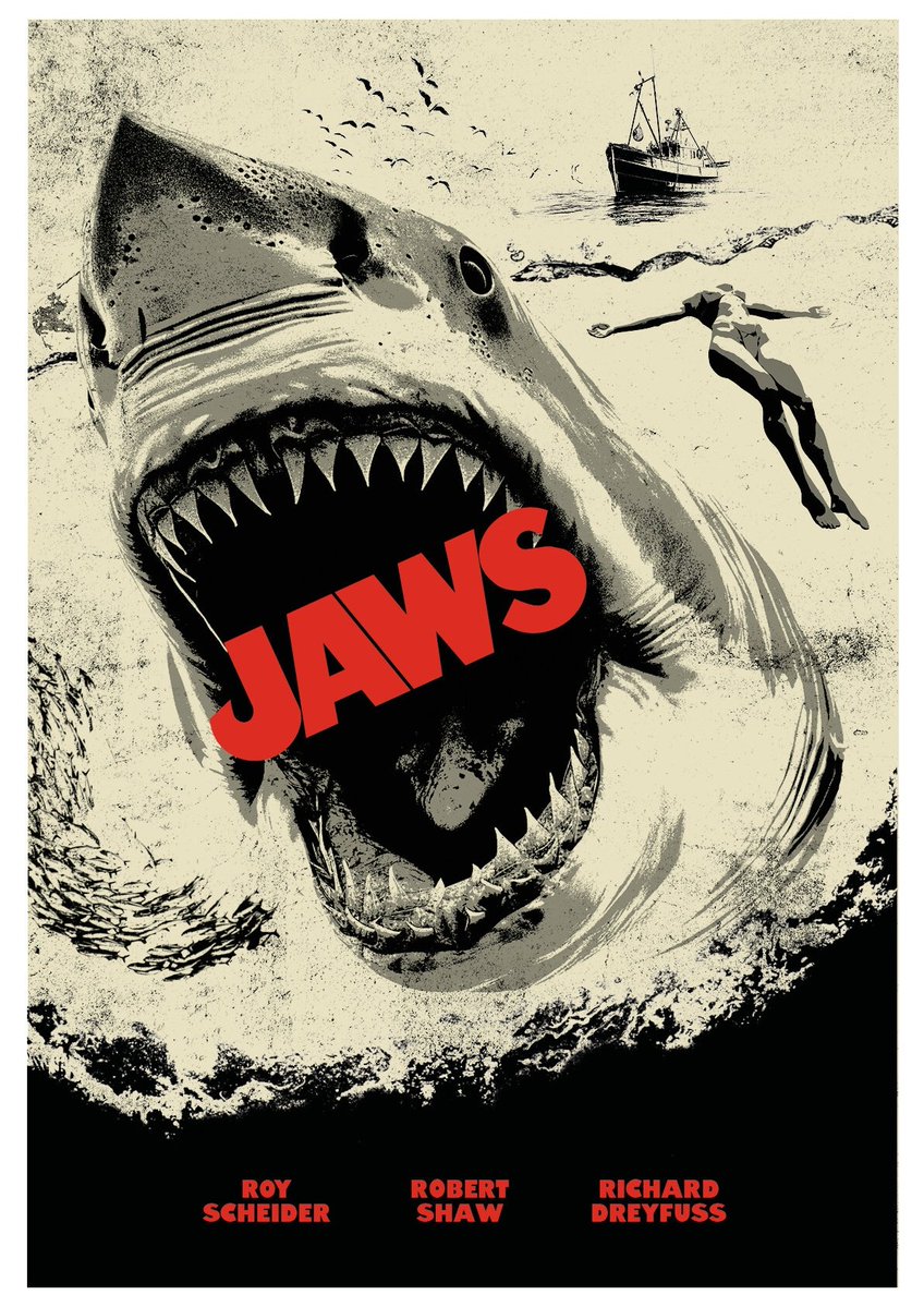 Jaws (1975)
Art by Just Mike.