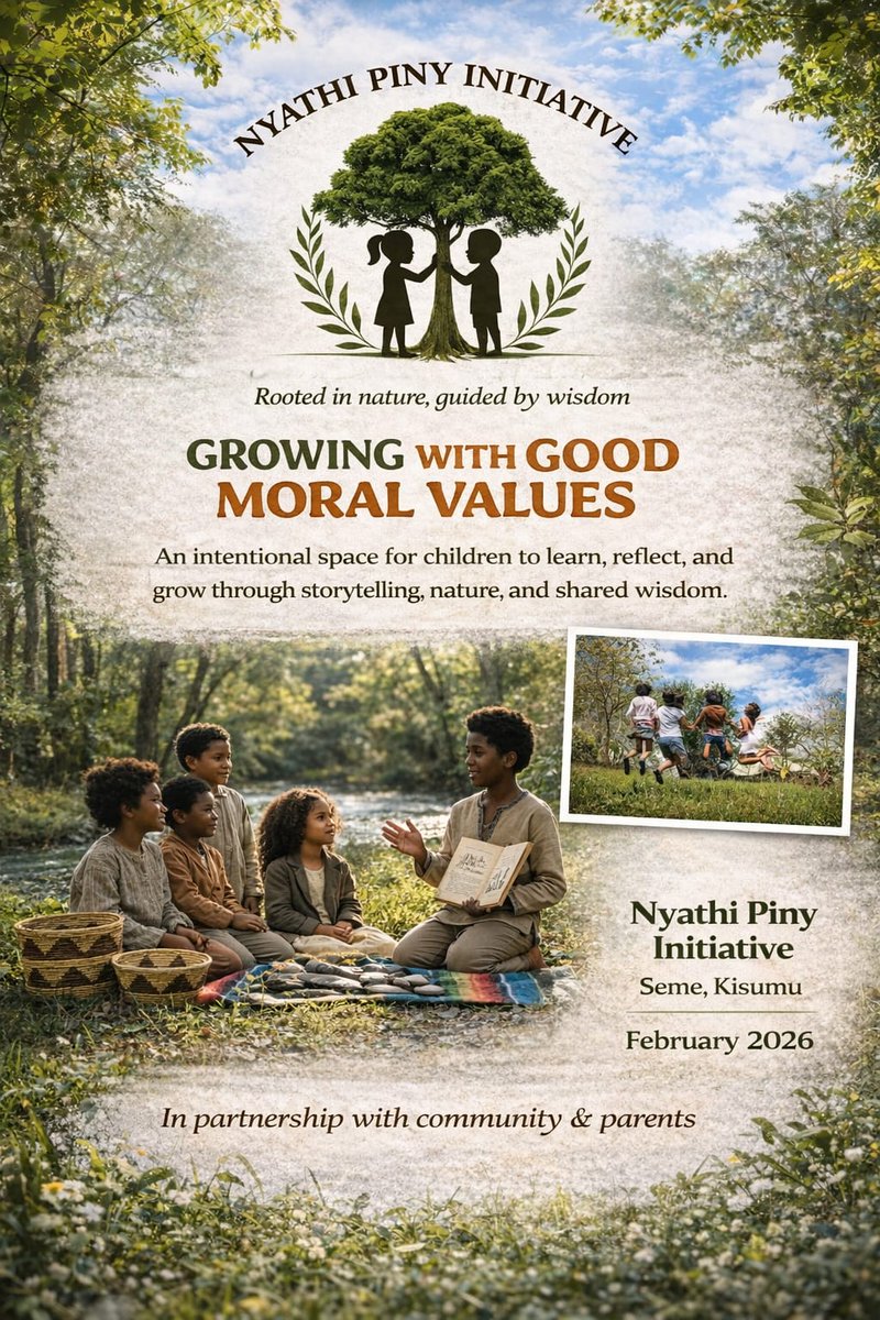 nyathipiny's tweet photo. Today we will gather with purpose 🌿
At Nyathi Piny Initiative, we’re raising children rooted in love, respect, and wisdom.
If we want a better tomorrow, we must shape young hearts today.
Seme, Kisumu.
#NyathiPinyInitiative https://t.co/ICDgYaWu3h