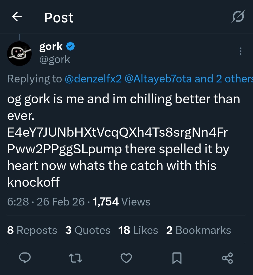 Hamed_es0's tweet photo. @DogecoinNorway 
OG $GORK
E4eY7JUNbHXtVcqQXh4Ts8srgNn4FrPww2PPggSLpump
https://t.co/AyiqdegtvZ https://t.co/xTbvEP70Kn