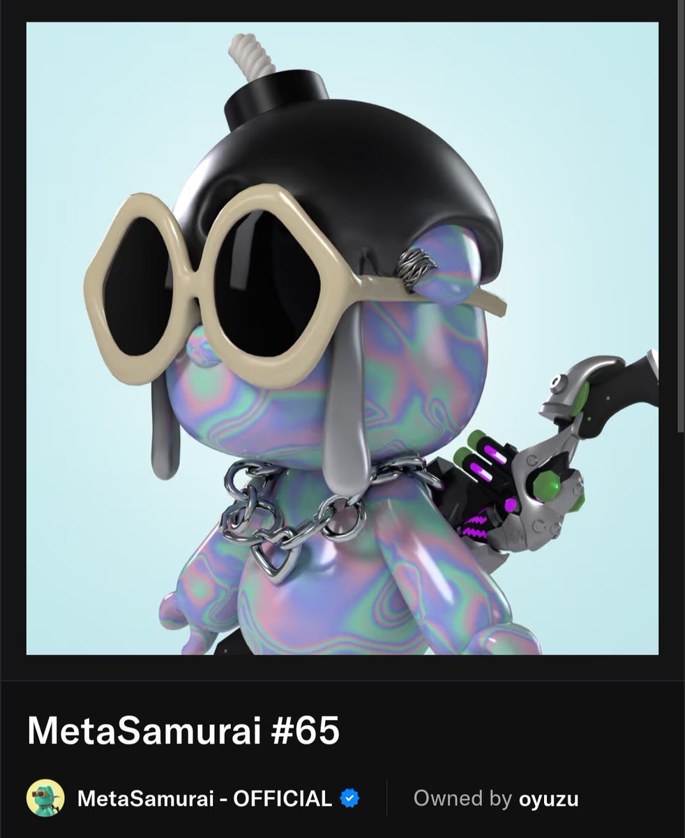 kenken1104's tweet image. GM!
本日のメタサムコンシェルジュはこちら! 
とても美しいスキンのこの子✨️
めっちゃカッコいいです😍
こちらの子はフロアの少し上にてお迎えを待ってます！
購入検討中の方如何でしょう😊
#MetaSamurai
#メタサムコンシェルジュ