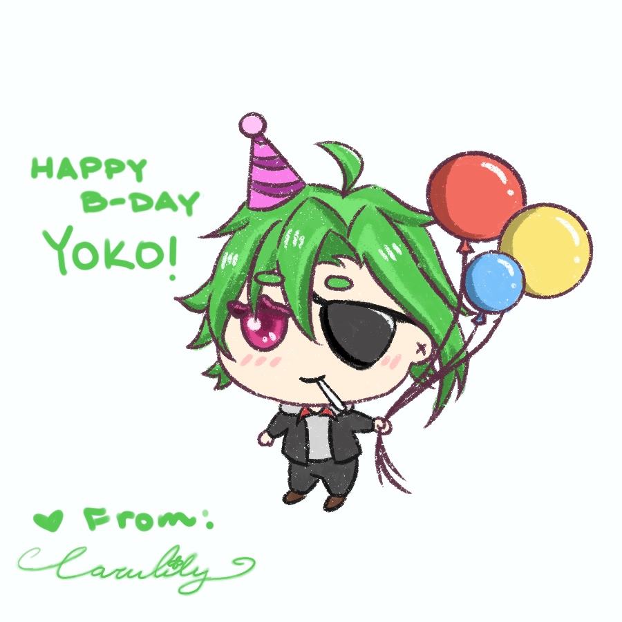 happy birthday <a href="/YokoKazehaya/">Yoko Kazehaya 🐉✌️ 「VT-omo」</a> 🩵
hope  you  had  a  great  day  :3

#kazehayart