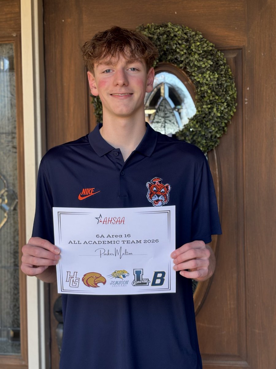 HSVVOL's tweet photo. Proud of Parker on and off the court. 2026 6A Area 16 Academic All Area. https://t.co/CZUXHQME46