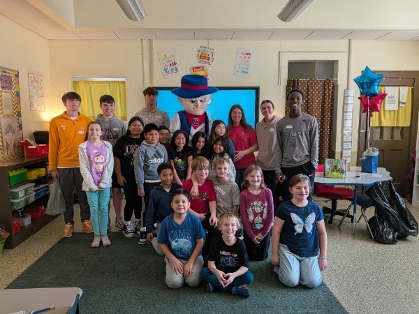 The blue and white are shining a little brighter in Mrs. Runyan’s room today! ✨

Congrats on being named Classroom of the Month! 🏆 Rowdy Raider dropped in to help us celebrate the best way we know how. ⚔️🙌

#CHS #RowdyRaider #ClevelandHigh
