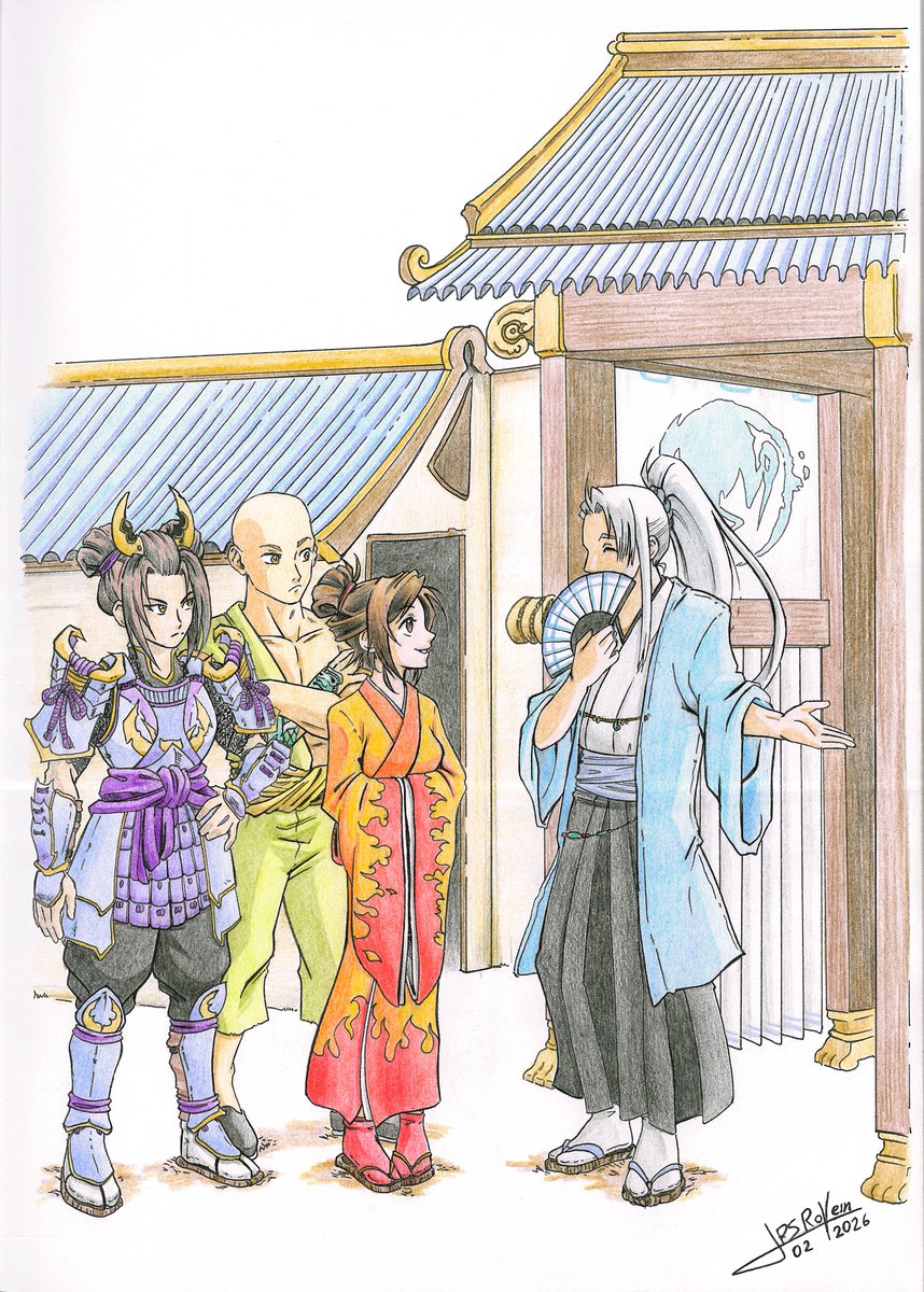 PsRovein's tweet photo. Representa una partida de Aventuras en Rokugan donde Hida Isuko, Togashi Sanehiko y Shiba Makoto (un servidor) somos huéspedes de Doji Hisao en estas cortes de verano.
Enlace en el canal de los olvidados para quien quiera conocer la historia https://t.co/5yIYFA6EuX https://t.co/5K49xDladO