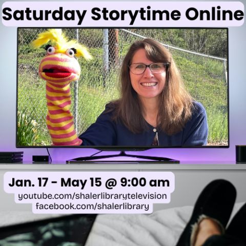shalerlibrary's tweet image. Online Saturday Storytime is live-streamed from #ShalerLibrary Saturdays from 9:00-9:45 AM. You can watch at home on our Facebook page or on our YouTube channel, Shaler Library Television. Then, you can hear different stories and songs in person at the Library at 10:30 AM! #snhl