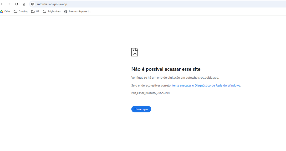 AI_Dev_For_Fun's tweet photo. @bencera I started a Polsia trial yesterday. 

I loved it in the first few minutes and got two of my partners to try it as well. 

Then, suddenly, all of our websites started showing the error in the screenshot. Could you help us troubleshoot this? 

Polsia couldn't fix it. https://t.co/p8HumyG8zJ