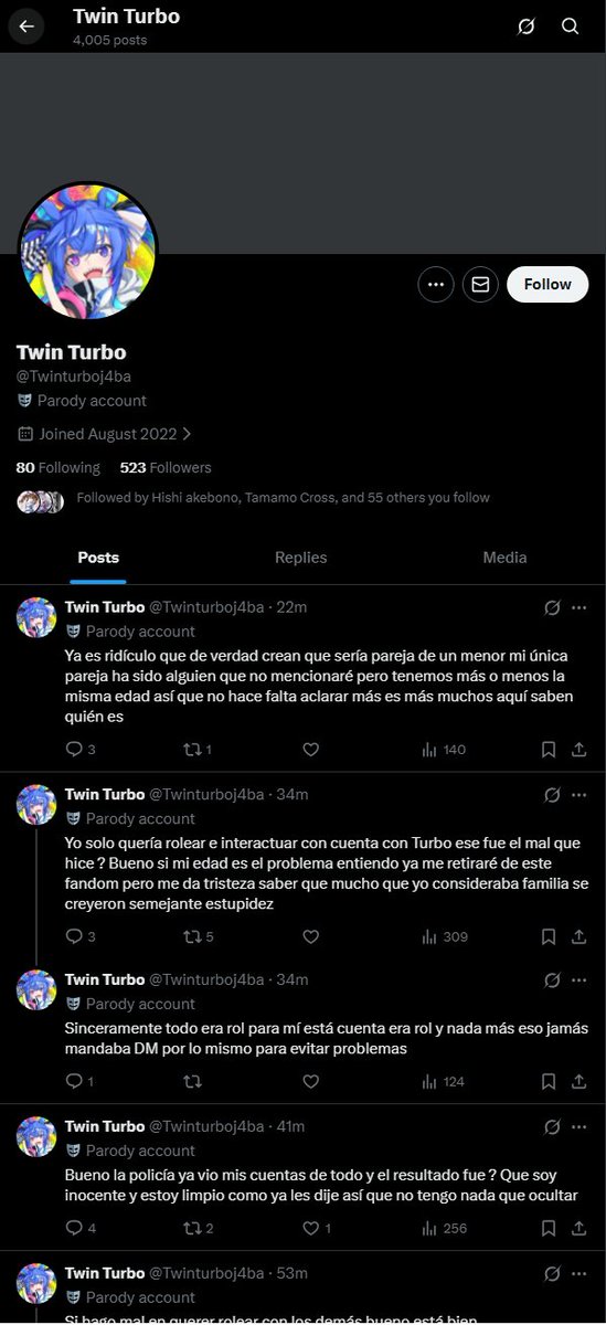 Gente, este tipo es un enfermo, los que le sigan, espero que no siga siendo así, que el cabron no tiene neuronas para saber de su error, denunciadlo y dejarlo, que solo busca atención//
Empezare a softblock a los que le sigan//