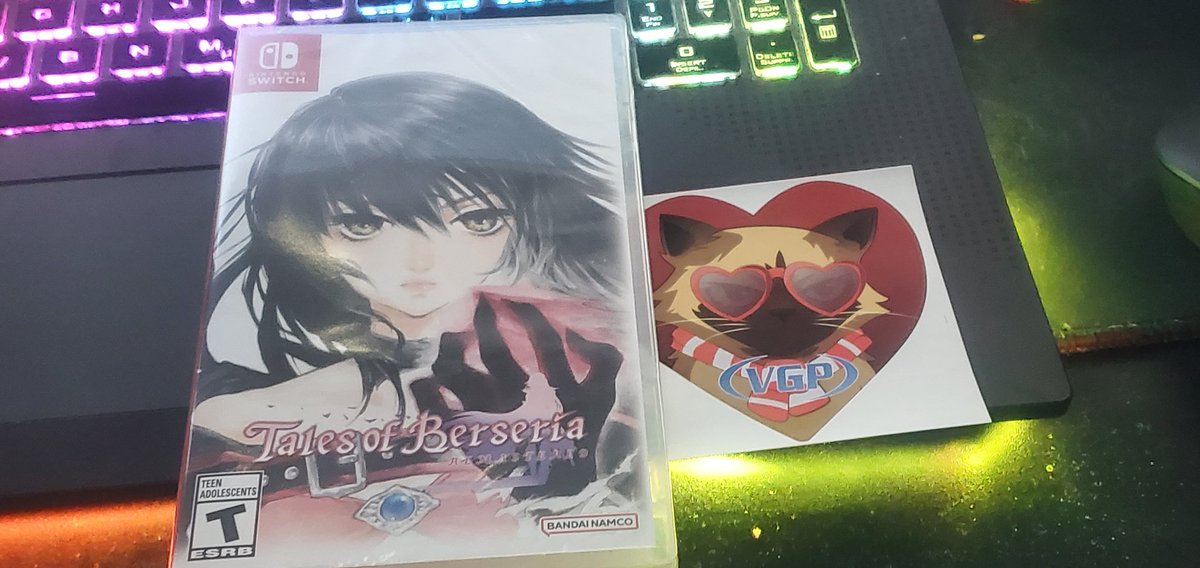 Thanks <a href="/VideoGamesPlus_/">VGP Video Games Plus</a> 

Just got game today. And love the new sticker design.  Can't wait to play it.
 #TalesofBerseria #switch #switch2