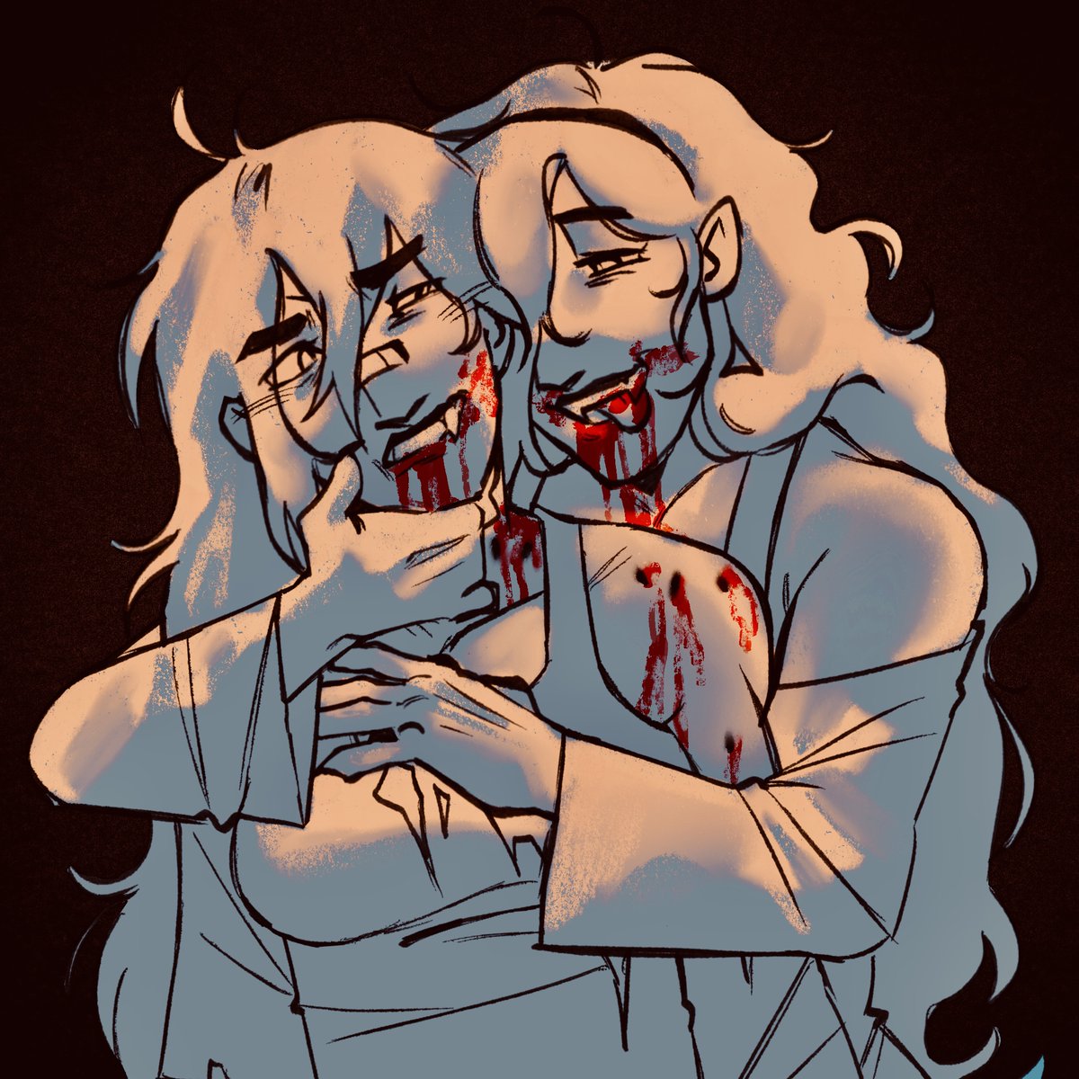 mavosstiff's tweet photo. more veruko but uhhh vampires. for a friend. yuri amirite
#drdt https://t.co/ICh1bQK1lG