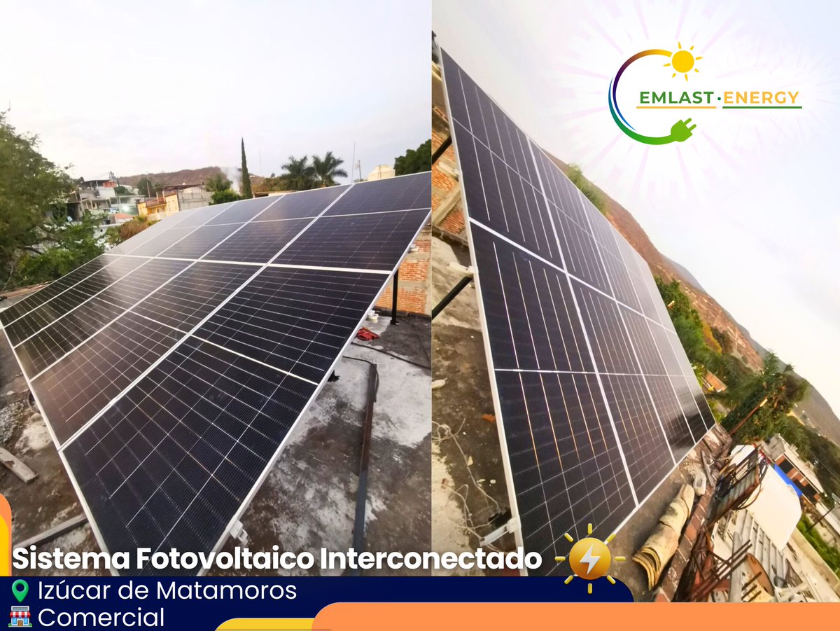 EmlastEnergy's tweet photo. 👷🏻𝗦𝗶𝘀𝘁𝗲𝗺𝗮 𝗙𝗼𝘁𝗼𝘃𝗼𝗹𝘁𝗮𝗶𝗰𝗼 𝗖𝗼𝗺𝗲𝗿𝗰𝗶𝗮𝗹 #EmlastEnergy #TiendaDeAbarrotes
🔴𝗖𝗼𝗻𝘁𝗮́𝗰𝘁𝗮𝗻𝗼𝘀 𝟮𝟮𝟮 𝟰𝟰𝟮 𝟯𝟮𝟮𝟴
#panelessolares #sistemafotovoltaico #ahorraluz #energiasolar #industria #cfe #comerciolocal #residencia #tlaxcala https://t.co/8P9eIzH7wK