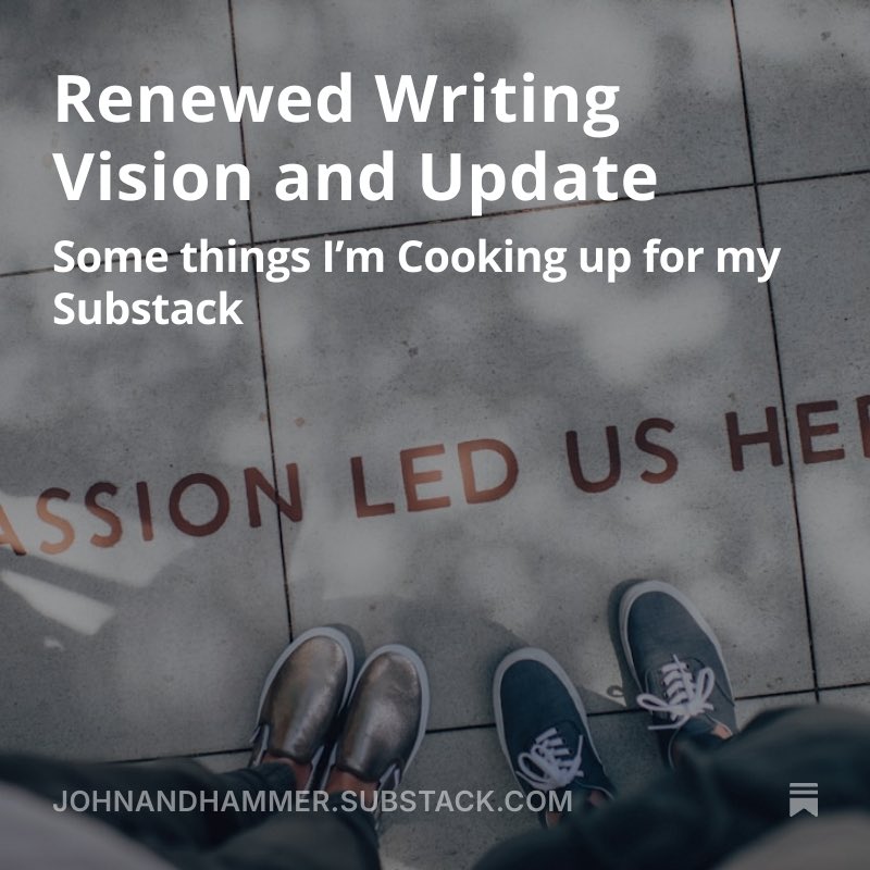 Johnandhammer's tweet photo. Some updates on my writing journey. It’s been 20 years of blogging and writing articles and now begins a new chapter. https://t.co/je4i3Kyk5g https://t.co/qT0RBkX71k
