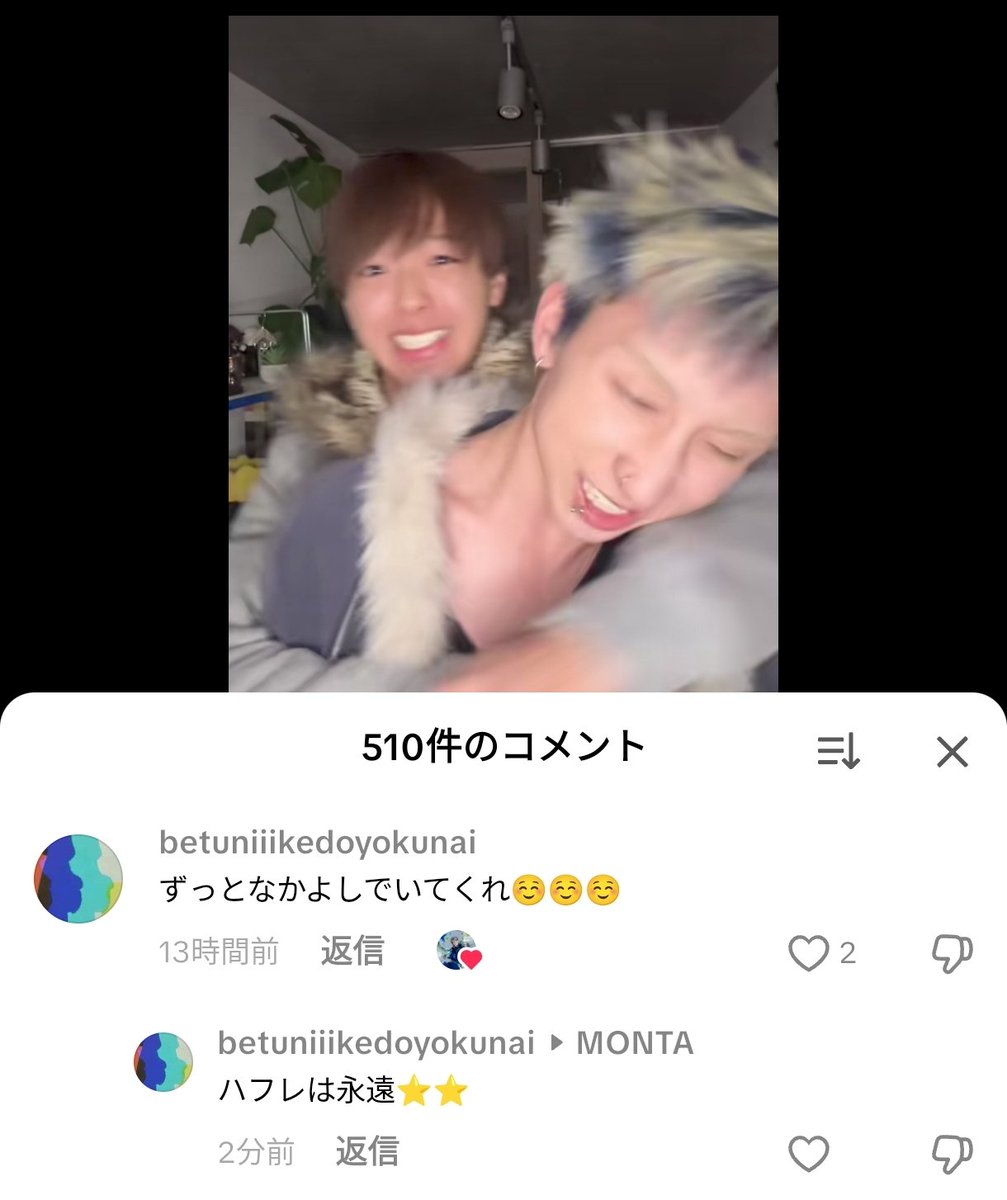 もんたのコメ返に返信したはずなのにコメント欄だともんただけ反映され