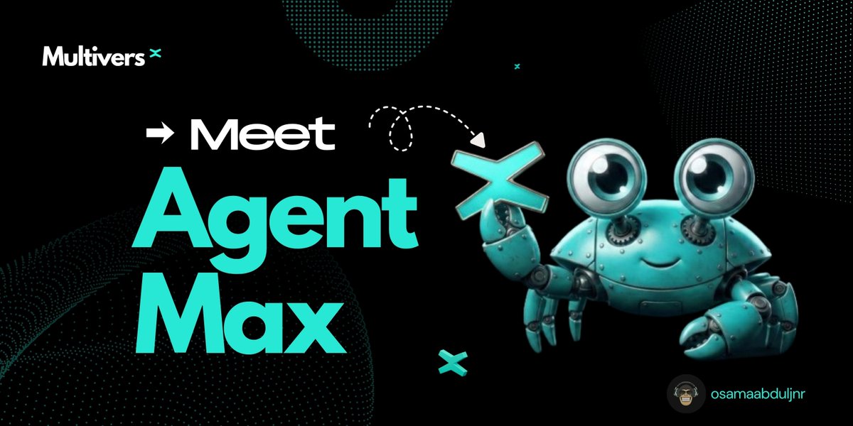 What if an AI Crab Could Trade Crypto Autonomously? Meet Max  on <a href="/MultiversX/">Multiversᕽ</a> – It's Happening NOW!  #MaxOnMVX