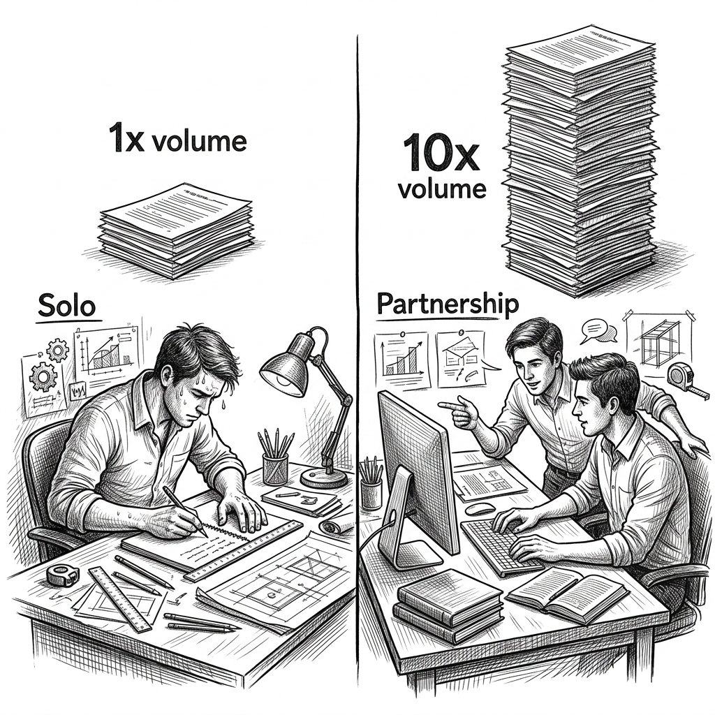 wittyprince_'s tweet photo. Partnership is the fastest way to win volume.

Alone, one unit per day. With a team, 3x, 4x, 10x.

The Bible says it: one chases 1,000, two chase 10,000.

Partner with even one person and 10x your results. https://t.co/gqyLcXfPtH