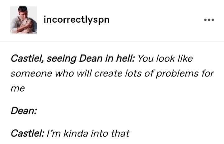 casdeanlyric's tweet photo. #canon #destiel https://t.co/Jk8ZCsbBsb