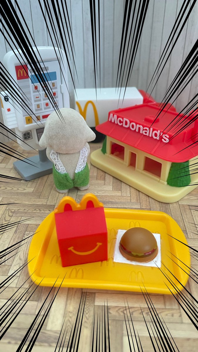 donpatchmaru's tweet photo. エマチナルド②

🐏ちゅんましぇん！ぴくるす入ってまちたっ💢
Ⓜ️…(*´ー｀*)

#シルバニアファミリー 
#ハッピーセット https://t.co/tkku5Wty0G