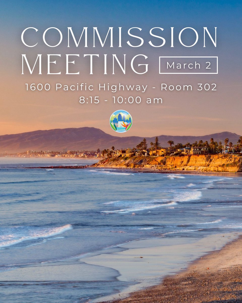 sdlafco's tweet photo. We’re Marching towards another Commission Meeting! 📅 

Puns aside, the March 2nd Commission Meeting will contain intriguing topics, so check out the full agenda! https://t.co/CqR0QOyalx

The meeting will take place in room 302 at 1600 Pacific Highway from 8:15 to 10:00 a.m.. 🗣️ https://t.co/J8cTf1jmU8