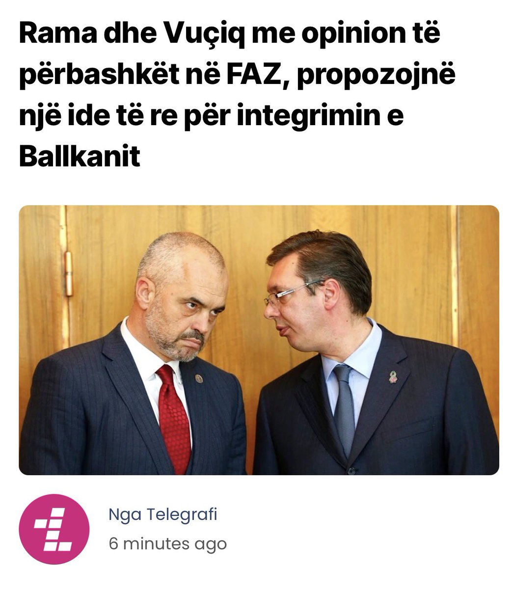 Idetë e Edi Rames për “forma të reja integrimi” janë devijim i rrezikshëm. Ballkani Perëndimor ka vetëm një rrugë: anëtarësimin e plotë në Bashkimin Evropian. Çdo alternativë tjetër është humbje kohe dhe mashtrim politik.