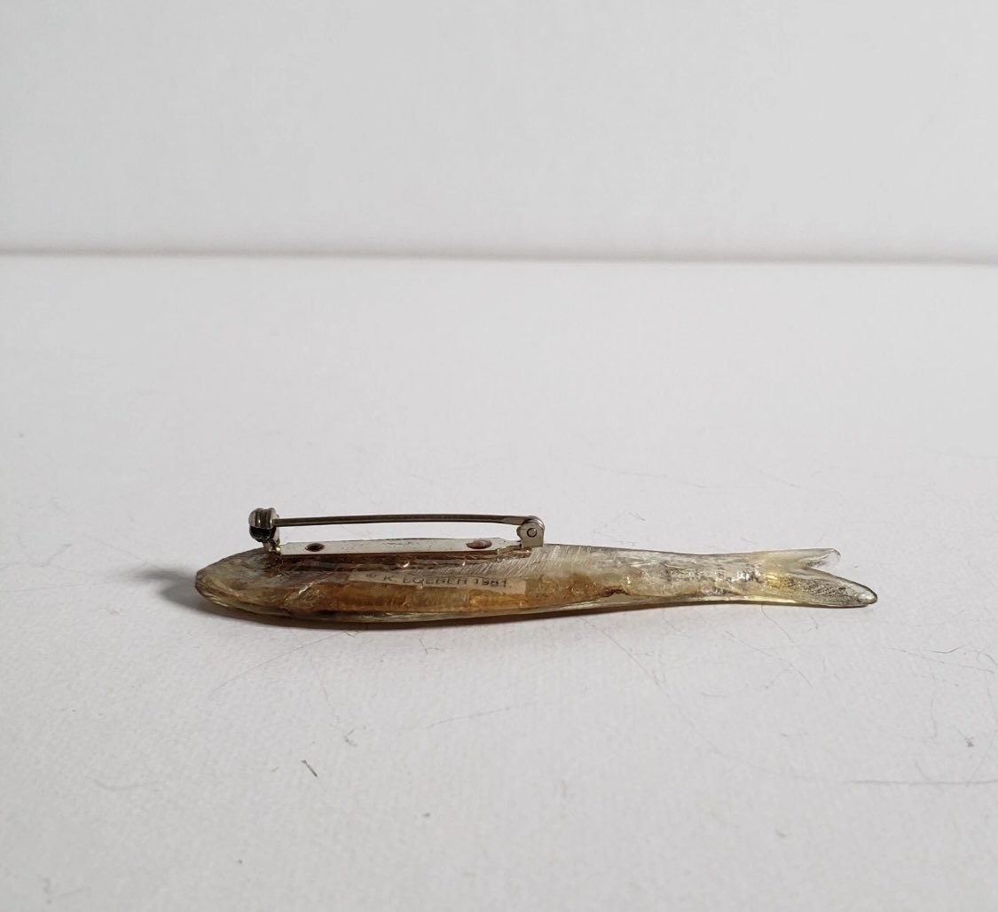 affogato45's tweet photo. need the Ken Loeber minnow brooch https://t.co/hLSXhwyimn