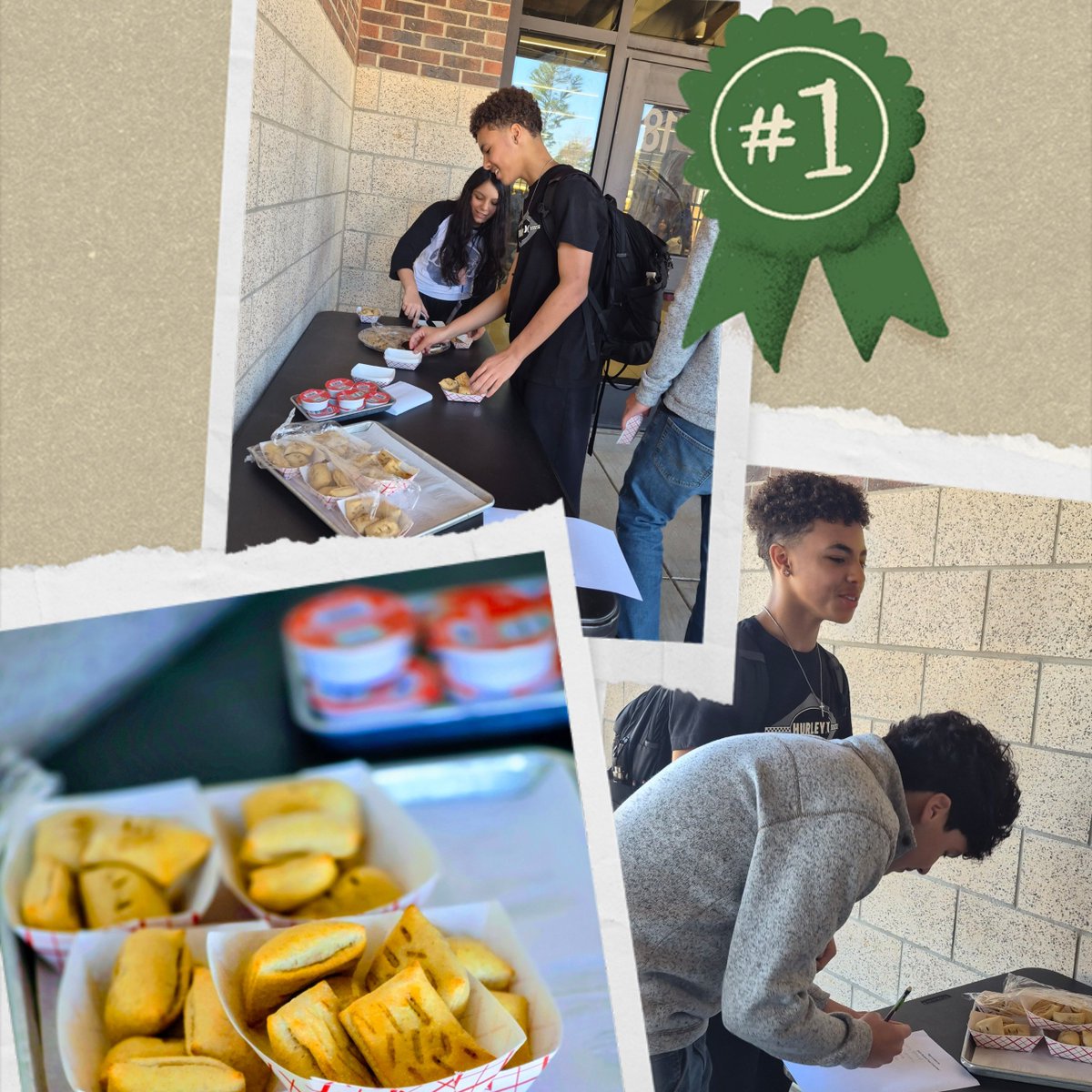 Nutrition hosted the Chapel Hill Food Committee at the Junior High, where students sampled new menu items and completed a preference survey. #ChildNutrition #CHISD