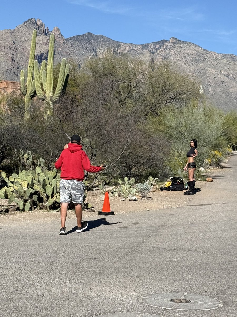 857Tucson's tweet photo. @JLRINVESTIGATES Trying to investigate what they are doing at Nancy Guthrie’s house - She says “I have no info for you babe” Photo Shoot? https://t.co/6r0LB1Vmiy