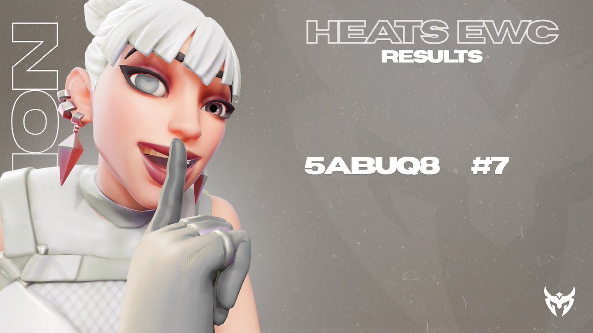 • | Heats EWC Résultats 

Notre <a href="/K4Legend0/">5AbuQ8</a> repart avec 200$ de cette Demi final des EWC… 🤯 

La prochaine c’est FINAL ! 🏆 

• | <a href="/K4Legend0/">5AbuQ8</a> | #7 | +200$ 💶

#VisionView 🏹