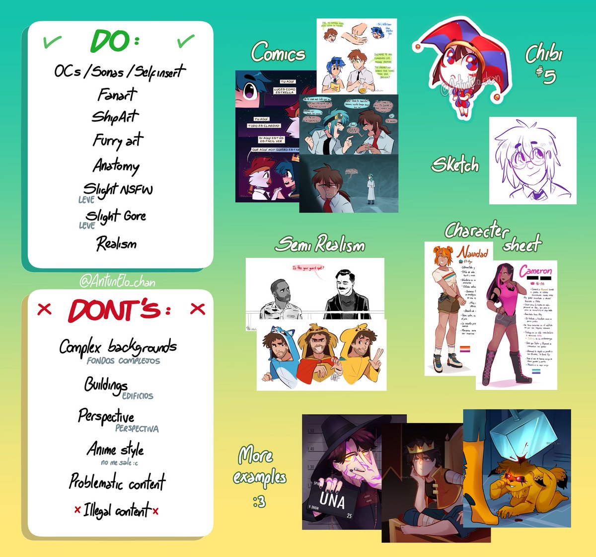 UNA 🌈 OPEN COMMISSIONS (@AntunElo_chan) / Posts / X