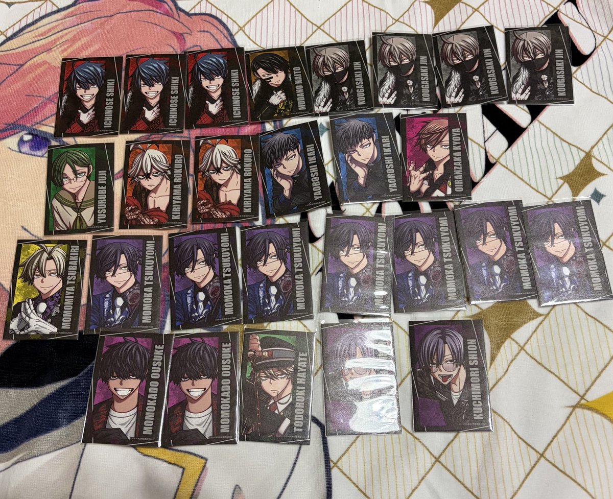 桃源暗鬼の コミケ107 缶バッジとカード 交換か譲渡探さないと数が