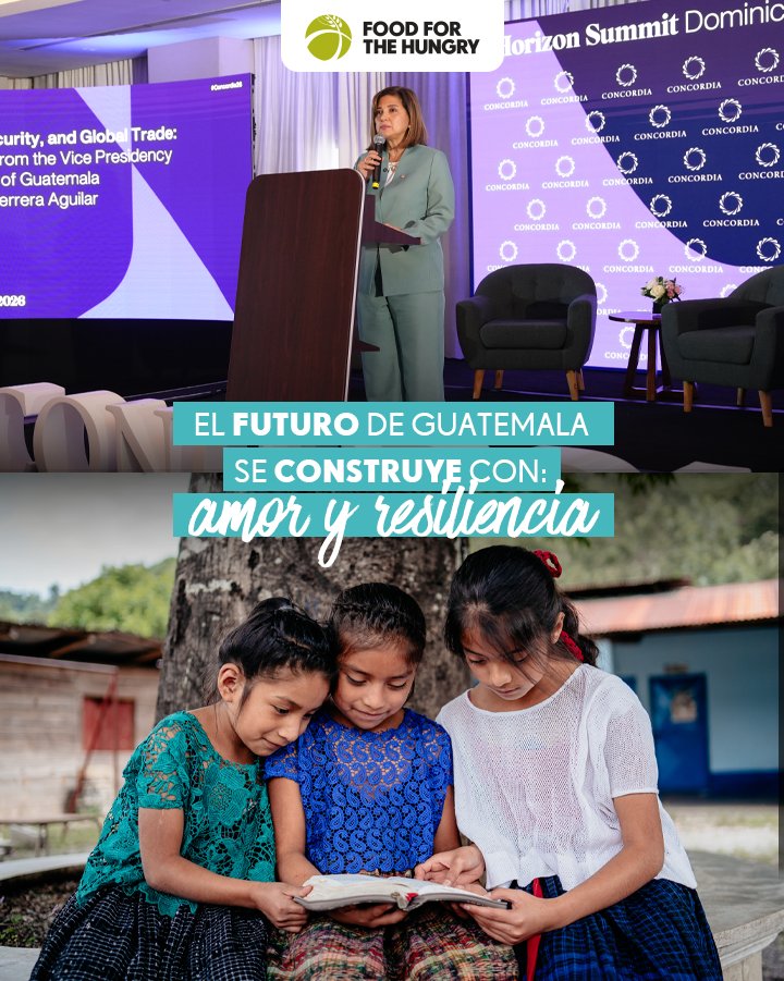 FHGuatemala's tweet photo. La Cumbre Concordia Horizon 2026 inició el mensaje de apertura por @ViceGuatemala, Dra. Karin Herrera. Agradecemos a Concordia por visibilizar esta visión  donde la innovación y el desarrollo infantil son las claves para que nuestras sociedades florezcan con esperanza y dignidad. https://t.co/czYLIkxrzM