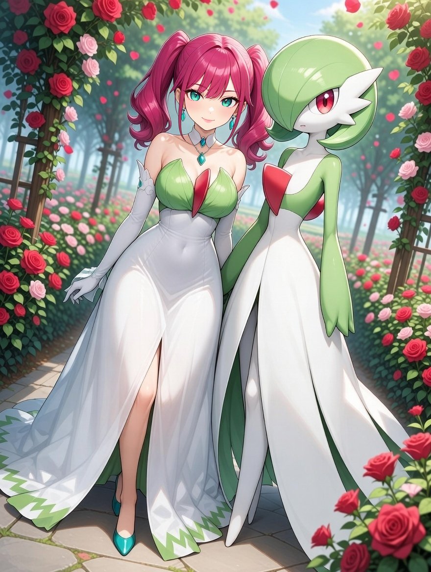 Thanks for sharing your interests, <a href="/Kurisu_Squirrel/">@KurisuSquirrel</a>. You were so cute, I had to join in, even though I don't know a lot about Pokemon.  I do know that #gardevoir  is pretty though!

So here's Hussy in an inspired dress to celebrate #PokemonDay #Pokemon30!