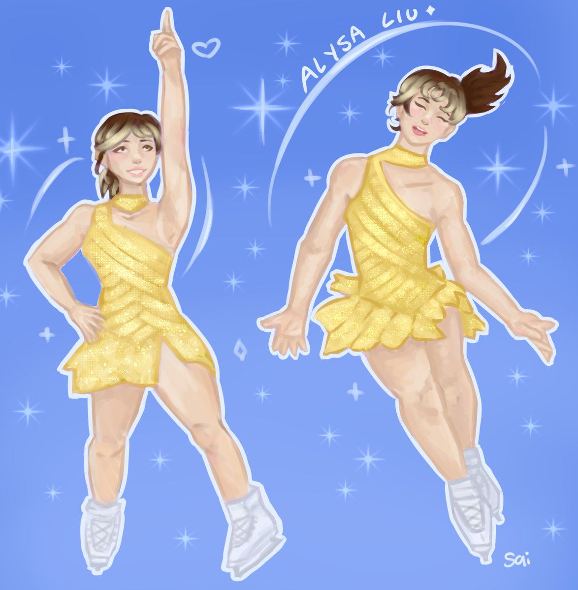 saioriee's tweet photo. Drew Alysa Liu!! What an icon https://t.co/kx9bcUdfYU