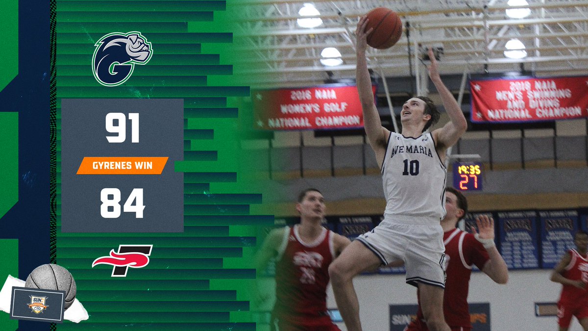 Gyrenes's tweet photo. THE GYRENES ARE MOVING ON!!!!

@AveMariaHoops beats Southeastern 91-84 to advance to the Sun Conference Championship for the second year in a row!!!

#GyreneNation https://t.co/Qc269rxF6O
