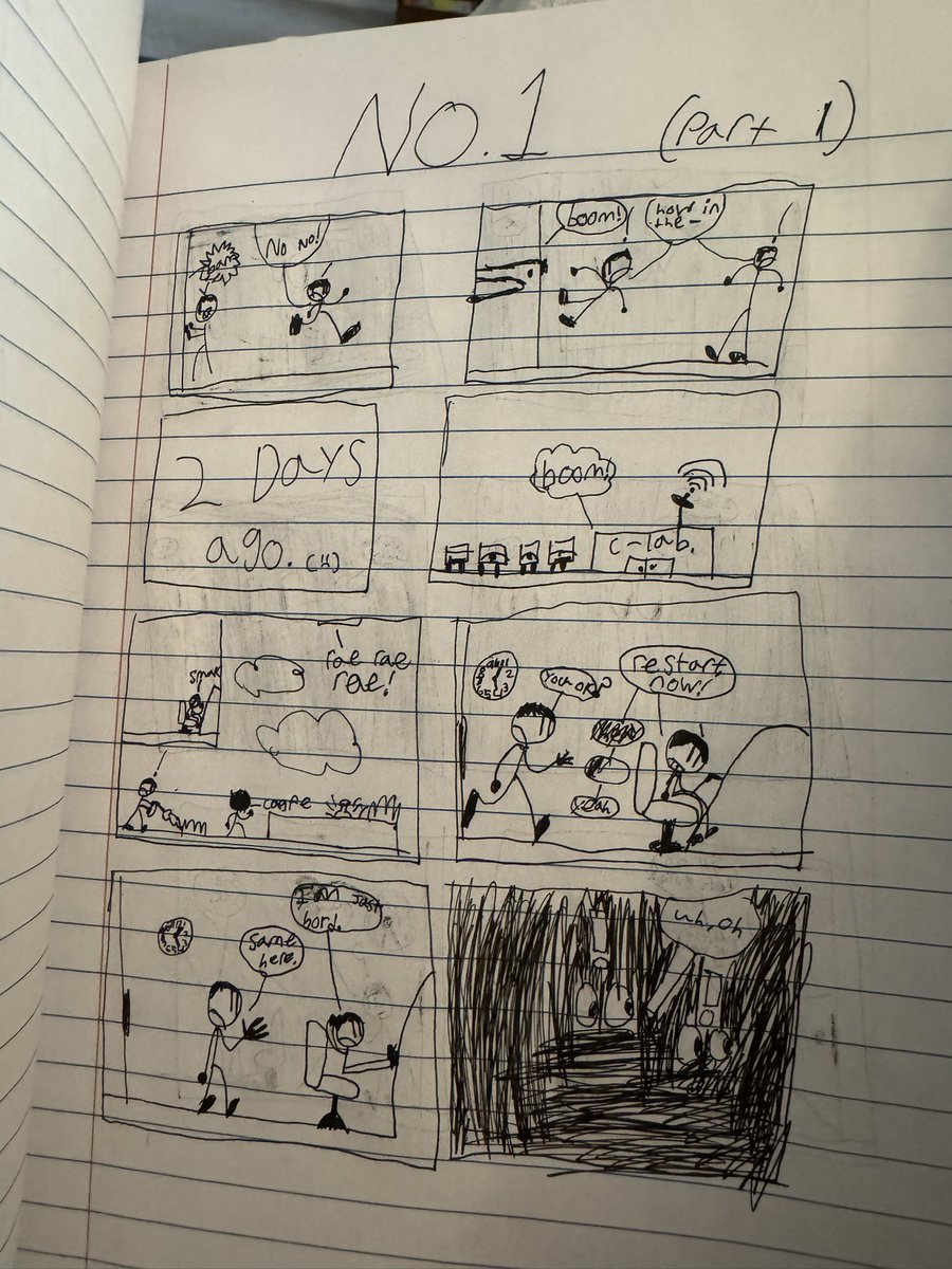 my son makes comics 🥹 