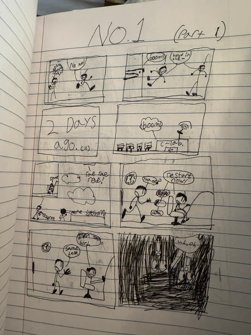 my son makes comics 🥹 