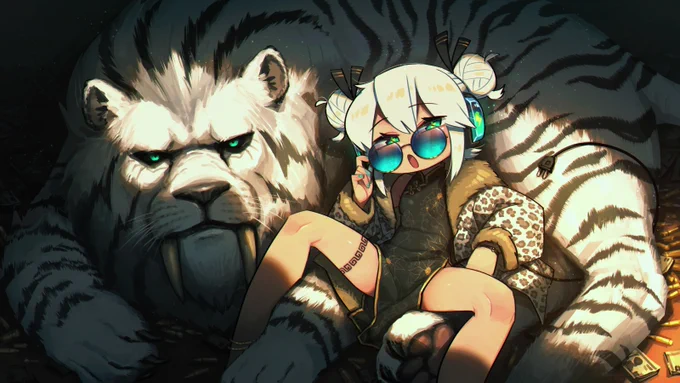 A finished example image from the brush video above!