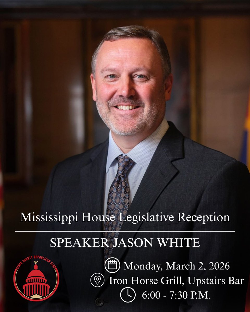 Join us on Monday as we hear from ⁦<a href="/JasonWhiteMS/">Jason White</a>⁩!