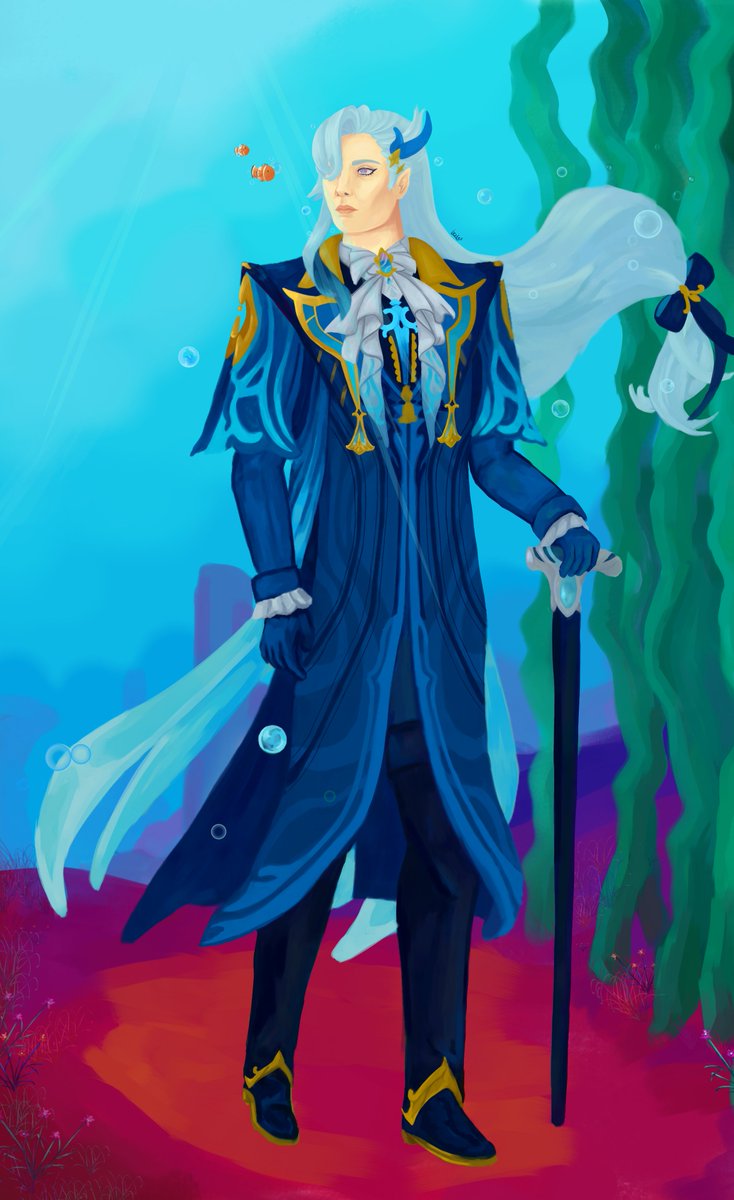 LesterR_21's tweet photo. #Genshinlmpact #Neuvillette #digitalart https://t.co/g8X77nn0hx