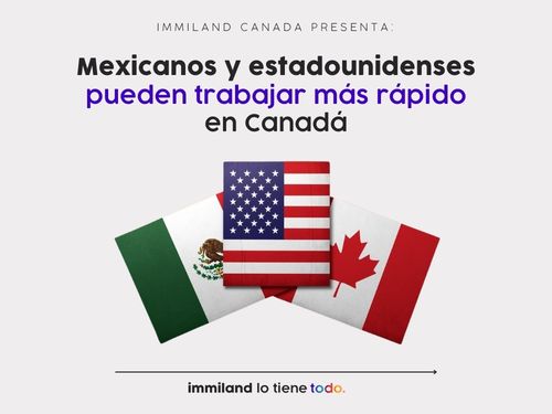 ImmilandCanada's tweet photo. Si usted es ciudadano de México o de EE. UU. y planea trabajar en Canadá este 2026, tiene una enorme ventaja de tiempo gracias al Tratado entre México, Estados Unidos y Canadá (T-MEC). https://t.co/RkYTDBTA6X