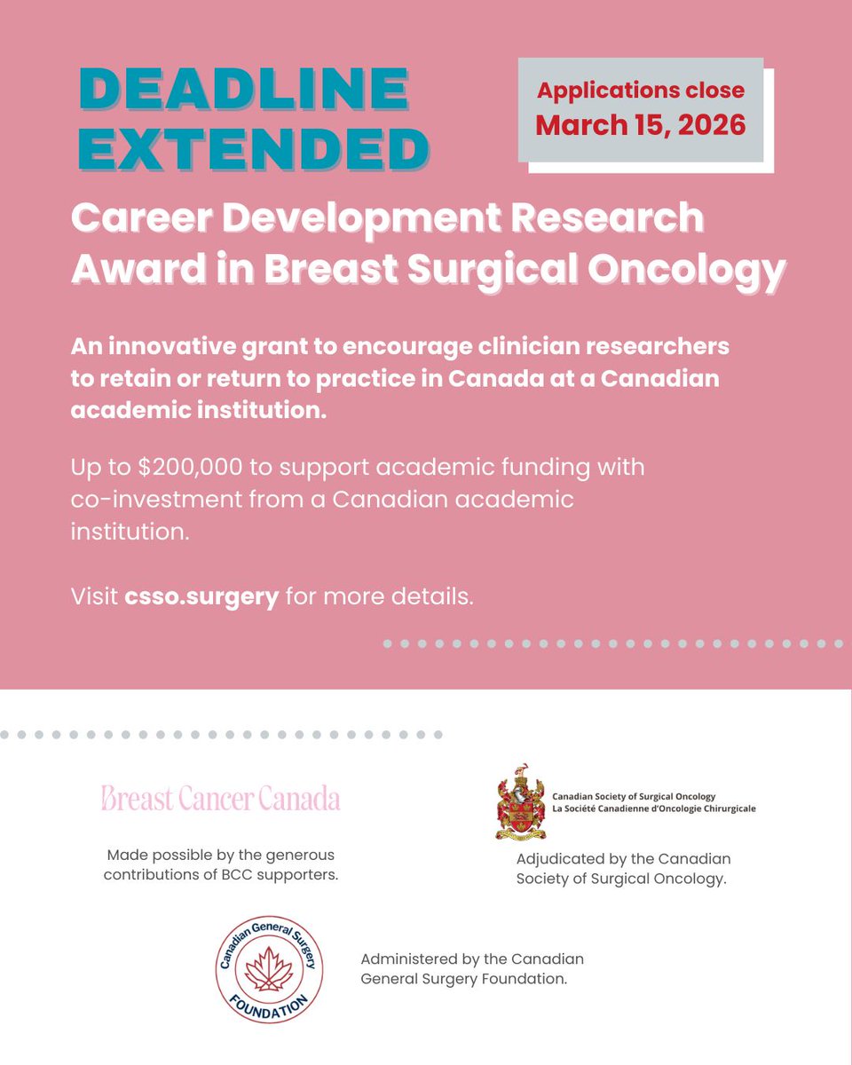 Canadian Society of Surgical Oncology tweet media