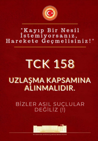 nonamebratte's tweet photo. İnsan vicdanına sığmayan cezalar.  UZLAŞMA ŞART TCK 158 142 245 geçmişe dönük tek seferlik Uzlaşma kapsamına alınmalı. Genel olarak düzenleme gelmedi gençler çürüyor. https://t.co/9ih2AS5MXC