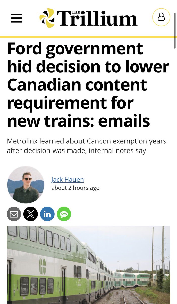 This is beyond shameful. Our FOI shows that Ford’s decision cost us good jobs in Thunder Bay.   

 <a href="/LiseVaugeois/">Lise Vaugeois</a> and I have met with these workers, we’ve heard their stories, and she has been fiercely fighting for the workers at the Thunder Bay Alstom plant.  

We need a Buy