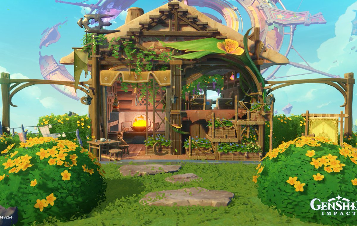 Sumeru_Sevi's tweet image. So I made a little house with it, with kitchen and bathroom both hehe 😌✨
I'm just missing a bed, idk how to make that
#teapot